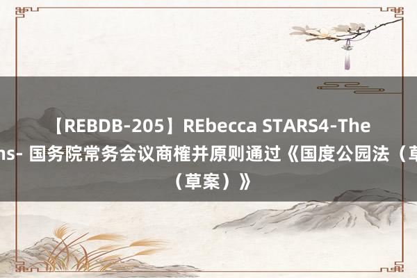 【REBDB-205】REbecca STARS4-The queens- 国务院常务会议商榷并原则通过《国度公园法（草案）》