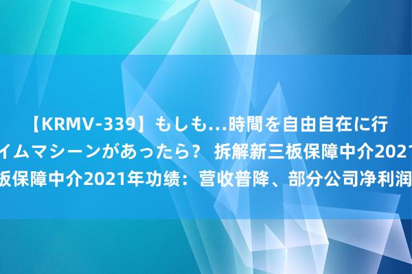 【KRMV-339】もしも…時間を自由自在に行ったり来たりできるタイムマシーンがあったら？ 拆解新三板保障中介2021年功绩：营收普降、部分公司净利润“大滑坡”