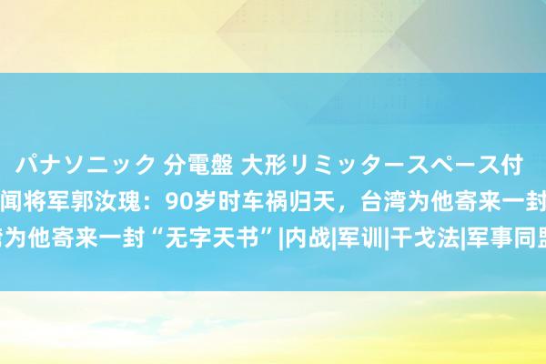 パナソニック 分電盤 大形リミッタースペース付 露出・半埋込両用形 传闻将军郭汝瑰：90岁时车祸归天，台湾为他寄来一封“无字天书”|内战|军训|干戈法|军事同盟|军事协议