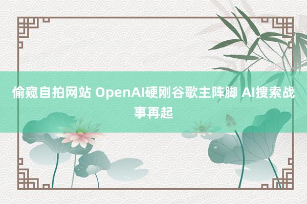 偷窥自拍网站 OpenAI硬刚谷歌主阵脚 AI搜索战事再起